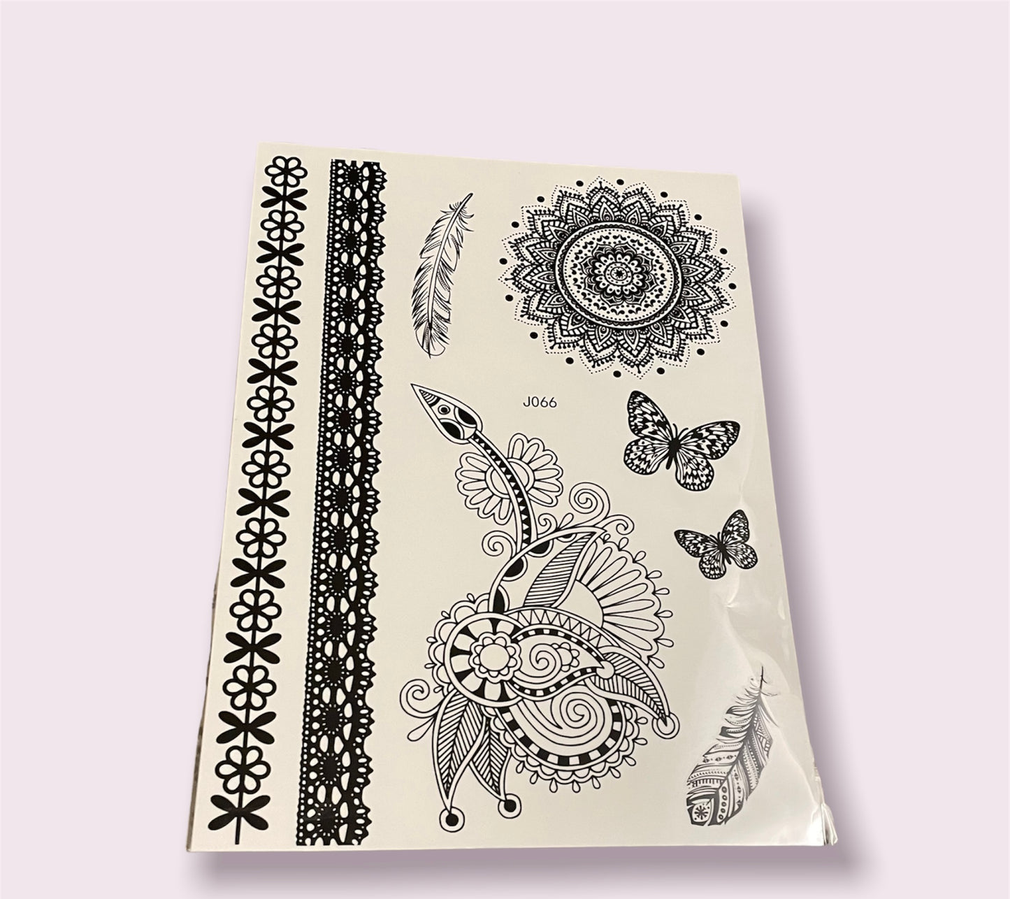 Henna tattoo stickers black 1 pcs